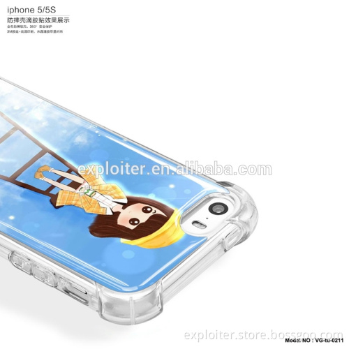 Full protective air hybrid cheap mobile phone cover for iphone 5s custom cover